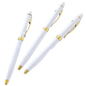 Custom Logo Durable Ultra-Thin <b>White</b> Metal Twist Ballpoint <b>Pen</b> High Quality Hot Sale Hotel Promotion Gift - Product Image 4