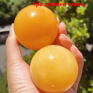 Esfera de Cristal de Naranja Natural al por Mayor - Superficie Lisa y Brillante, Bola Decorativa de Piedra para el Hogar, Oficina, Acuario y Decoración de Fiestas - Product Image 6
