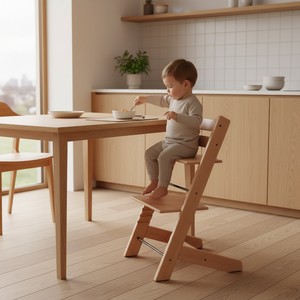 Nuove Sedie Multifunzionali per Bambini, Regolabili in <span class=keywords><strong>Legno</strong></span> di Faggio, per Pranzo e Studio, Ideali per Neonati e Bambini Piccoli - Product Image 1