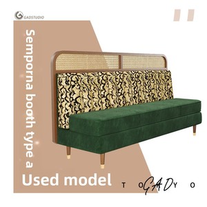 Juego de Mesa y Sillas de Ratán Tejido de Madera Sólida del Sudeste Asiático, Personalizado para 4 Personas, para Restaurantes - Product Image 5