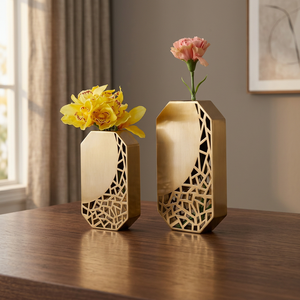 Pot de fleurs en bambou au design moderne, en gros, pour la décoration intérieure, écologique, biodégradable, léger, durable, couleur personnalisée, fabriqué - Product Image 3