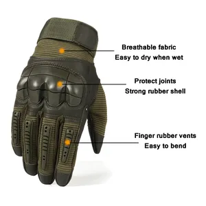 Outdoor Sports Motorcycle Motorbike Riding Mountain Street Racing Hard Knuckle Fire-Resistant Flying Mittens Tactical Gloves