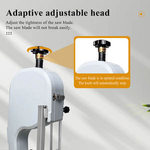 Sega per Ossa 1800W, Corpo Completo in Acciaio Inox 304, Lama 2025mm con Contenitore per Residui, Arresto di Emergenza, 110/220/240V - Product Image 6