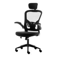 Chaise de bureau ergonomique en maille avec accoudoirs rabattables Yike Direct, prix d'usine, faible MOQ, chaise de travail pour personnel de bureau exécutif