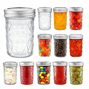 8oz Jam Honey Jelly Glass Baby Food Storage Kitchen Magnetic Spice Storage Jar Best Price