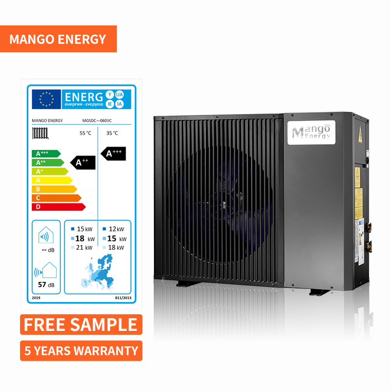 Манго QII современный дизайн воздух-вода тепловой насос R32 A +++ низкая температура полный DC инвертор EVI компрессор Pompa ciepla