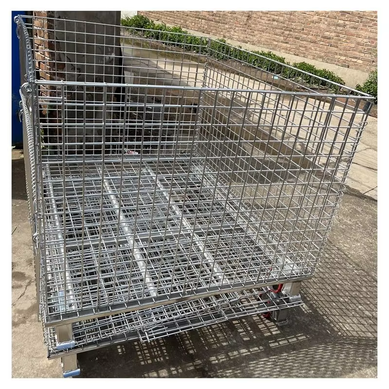 Warehouse Durable Collapsible Storage Metal Wire