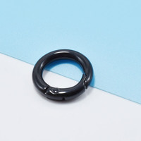 Accessoires DIY : Mini mousquetons ronds à ressort en métal de 25 mm pour la fabrication de bijoux, sacs, sangles et porte-clés