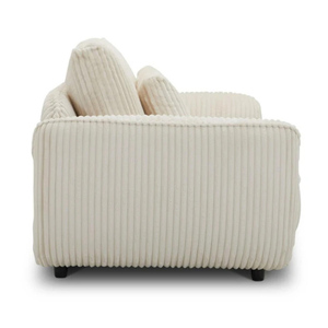 Sillón Moderno para Sala de Estar, Sillón de <span class=keywords><strong>Pana</strong></span> Crema, Sillón de Descanso. - Product Image 4