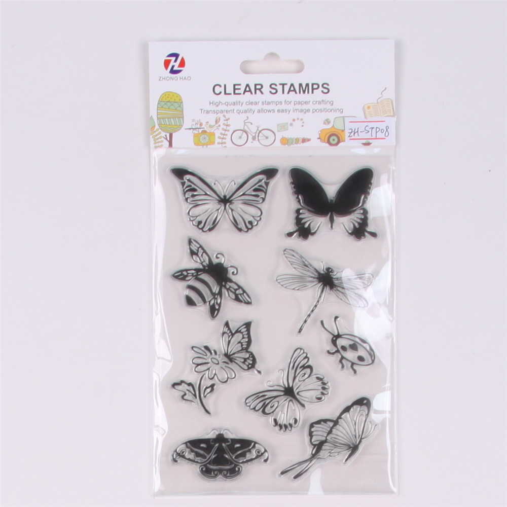 Лидер продаж, высококачественный декоративный самоклеящийся штамп/штамп с бабочкой