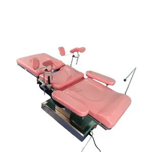 Table d'opération hydraulique électrique gynécologique Lit d'accouchement confortable de haute qualité
