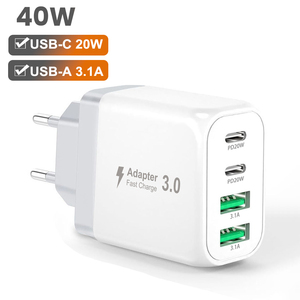 <span class=keywords><strong>USB</strong></span> C sạc cshare 40W <span class=keywords><strong>USB</strong></span> cắm với 2M Loại-C cáp nhiều 4 cổng sạc nhanh cho iPhone 16 15 Pro Max Android <span class=keywords><strong>Adapter</strong></span> - Product Image 1