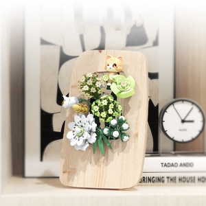 611083-611086 moldura espelho gato flor exibir criativo Decoração <span class=keywords><strong>Building</strong></span> Block plástico brinquedo presente para meninas crianças meninos - Product Image 5