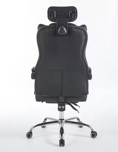 Sang trọng Giám đốc điều hành Ergonomic ông chủ máy tính bàn màu đen PU da ghế văn phòng - Product Image 4