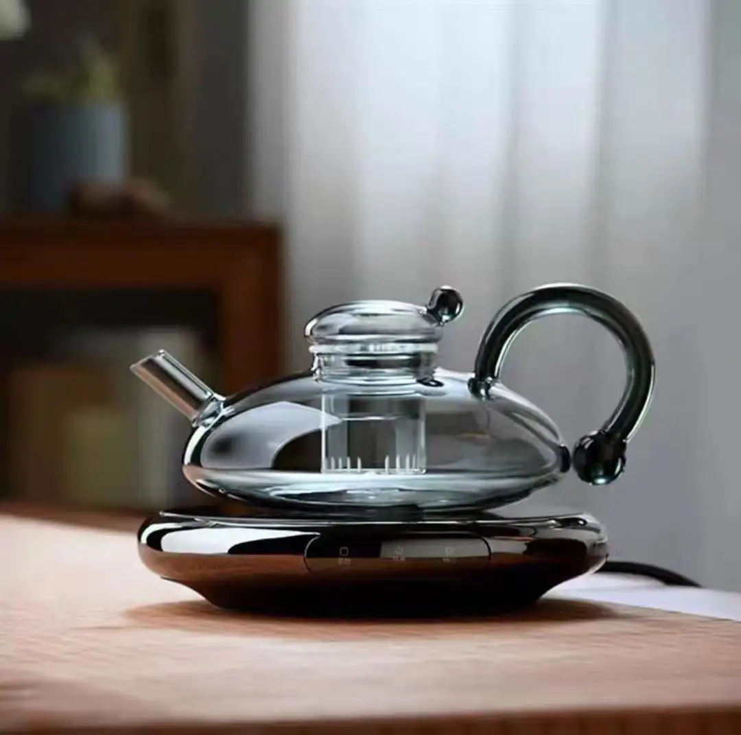 Bule de vidro para chá e café, pote de vidro para café, safó, 520ml