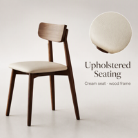 Chaise de bar contemporaine en bois rembourrée avec repose-pieds, tabouret de comptoir moderne pour café, restaurant, îlot de cuisine, usage commercial