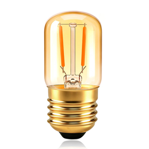 Bernsteinfarbene Glasabdeckung T28 1W 220V Warmweiß Dimmbare E27 <span class=keywords><strong>Edison</strong></span> LED-Glühfaden-Glühbirne, FMT-T28 - Product Image 4