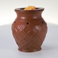 Diffuseur électrique de cire en céramique gaufrée, brûleur d'encens électrique, lampe chauffe-cire, chauffe-bougie, lampe à parfum, brûleur de cire aromatique