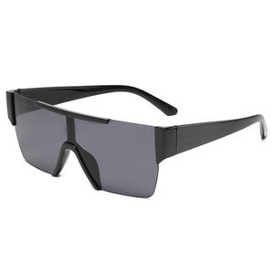 แว่นกันแดดแฟชั่นผู้หญิงทรงโอเวอร์ไซส์ รุ่นใหม่ปี <span class=keywords><strong>2023</strong></span> เลนส์เดี่ยวกรอบใหญ่ ป้องกันรังสียูวี 400 เลนส์พีซี ดีไซน์ทันสมัย เหมาะสำหรับงานแสดงบนเวที ไล่เฉดสี - Product Image 1