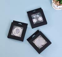 Boîte cadeau en carton rigide écologique avec fenêtre transparente, gaufrage, impression en héliogravure, pelliculage mat, logo personnalisé pour cosmétiques