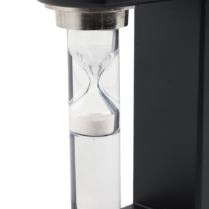 Fermalibri Decorativi a Clessidra, Cornice Nera Moderna, Timer a Sabbia in Vetro, Decorazione per Scaffali, Accessorio per Ufficio - Product Image 4