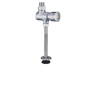 Robinet de chasse d'eau pour urinoir apparent, corps en cuivre, à commande manuelle, montage mural, économie d'eau, design industriel - Product Image 5