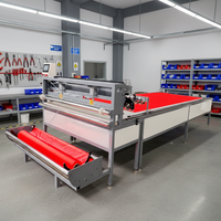Machine automatique de découpe et d'étalement de tissus avec PLC et moteur, machine à tirer le tissu synthétique, capacité 500 pièces/heure, garantie 3 ans
