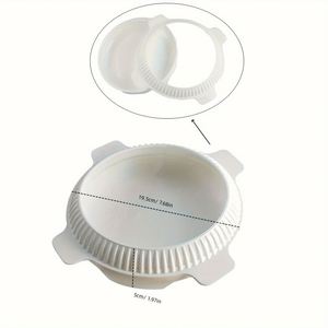 พิมพ์เค้กซิลิโคนทรงกลมขนาดใหญ่ Tangchu สำหรับมูส ไอศกรีม พุดดิ้ง ช็อกโกแลต บราวนี่ อบได้ ใช้กับเตาอบได้ - Product Image 6