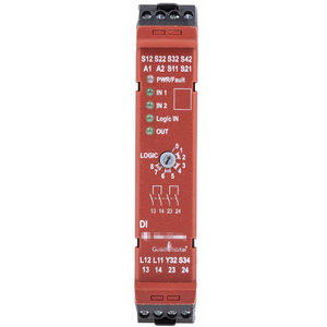 A-llen Bradley <span class=keywords><strong>guardmaster</strong></span> 440R-D22R2โมดูลรีเลย์ความปลอดภัยอินพุตแบบคู่24VDC ตัวควบคุมเครื่องจักรอุตสาหกรรมการป้องกันแบบปิดผนึก - Product Image 1