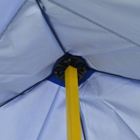 Gazebo pliable jaune en fer 3x3m (10x10ft) coupe-vent avec drainage de la pluie pour barbecue extérieur, restauration rapide et kiosque alimentaire