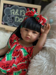 <span class=keywords><strong>R</strong></span> & B Bebe Reborn Poupee En boneka bayi baru lahir silikon cetakan boneka anak perempuan Ropa Para Bebes hitam MuEcas Bonitos De Silicona - Product Image 5