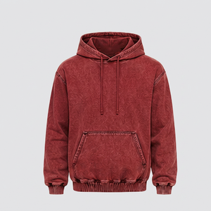 Sweat-shirt à capuche en denim pour homme de qualité supérieure avec poche kangourou - Product Image 1