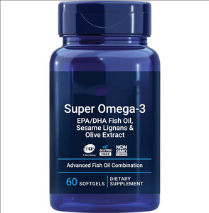 Super <span class=keywords><strong>Omega</strong></span>-<span class=keywords><strong>3</strong></span> Softgels EPA DHA <span class=keywords><strong>Huile</strong></span> de poisson avec lignanes de sésame et extrait d'<span class=keywords><strong>olive</strong></span> certifiés IFOS, sans OGM, sans gluten, pour la santé cardiaque - Product Image 1