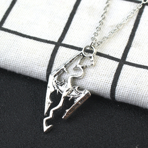 Collar <span class=keywords><strong>Skyrim</strong></span> con Colgante de Dinosaurio Dragón, Colgantes Antiguos Vintage, Joyería, Cosplay de Juego - Product Image 5