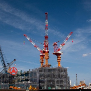 Grúa Torre Articulada Hammerhead de 32 Toneladas QTZ500-8530 con Motor de Alta Eficiencia, Altura Máxima de Elevación de 350 m y Alcance de 85 m - Product Image 2