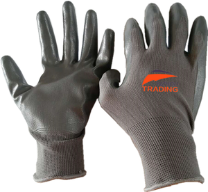 جودة عالية 13 مقياس قذيفة البوليستر مع النتريل السلس الملونة المغلفة النخيل قفازات رخيصة - Product Image 6