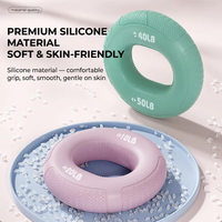 Renforçateur de préhension premium 10-70 LBS en silicone avec texture tressée et double résistance pour la gym, le fitness et l'exercice