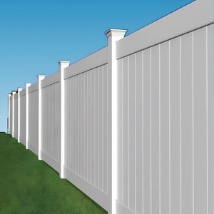 Venta al por mayor 6x6 paneles de valla de privacidad de vinilo de PVC blanco tamaño personalizado 6 pies de altura para jardín al aire libre servicio de modelado 3D incluido - Product Image 1