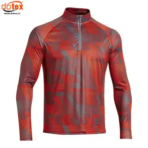 2024 Wicking Quick Dry Dri a Fit custom man 1/4 zipper sublimation jersey