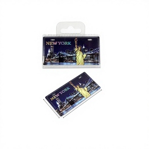 Imán con Diseño de Placa de Nueva York, Personalizado, 0.8" X 3.5", Aluminio, Diseño de Logotipo 3D, 288 Piezas/caja, 24DZ/caja, Modelo 83779, Regalos de Recuerdo, Publicidad - Product Image 1