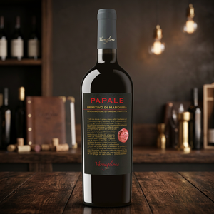 Vin rouge italien Primitivo Di Manduria DOP Papale Vin de table sucré pour viande rouge et fromages vieillis 6 bouteilles par boîte - Product Image 2