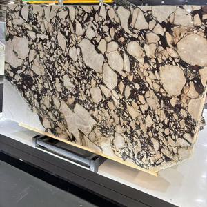 현대 이탈리아 Calacatta Viola 대리석 실내 벽 및 바닥 타일 새로운 광택 보라색 오렌지 큰 석판 방수 1 년 보증 - Product Image 3