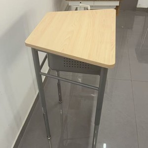 Student <b>Desk</b> With Storage <b>Height</b> <b>Adjustable</b> Steel And Wood School Furniture For Classroom Use - Product Image 2