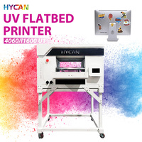 Impresora UV Plana 2026, Tamaño Pequeño A2 4060, Impresión Directa en Vidrio, Metal y Madera, Multifuncional con CCD