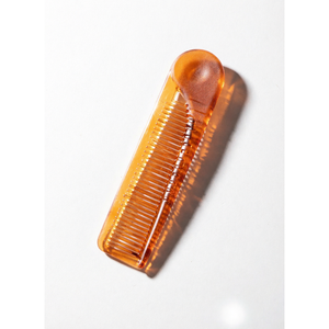 Peigne à queue pliable japonais de qualité supérieure, 11,3 cm, finition huile de miel, pour les soins quotidiens de la peau, tous types de peau, formule K Beauty - Product Image 1