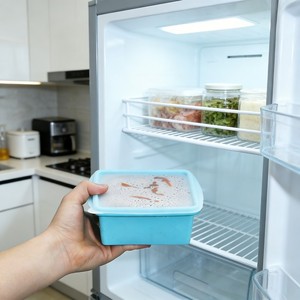 Contenants de stockage alimentaire en silicone avec couvercles, rectangulaires, couleur unie, pour réfrigérateur, boîte à lunch de voyage, moule à pain, gâteau, glaçons - Product Image 4