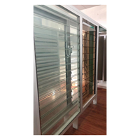 Volets modernes horizontaux en alliage d'aluminium à simple vitrage, automatiques (enroulables/abaisseurs) pour la ventilation et le contrôle des insectes en extérieur