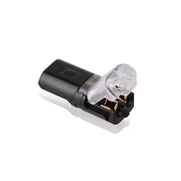 Connecteur rapide LED 2 entrées/2 sorties 9A en laiton, cuivre et nylon pour câblage LED automobile DIY simplifié, sans dénudage ni soudure, pour 2P 3P PC ABS