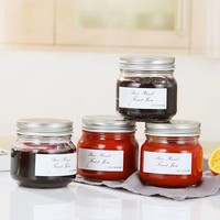 Wholesale Price New Design Food Grade clear Bulk 250ml Jam Glass Jar Mini Glass Jam Jars Glass Jam Jars with Lids