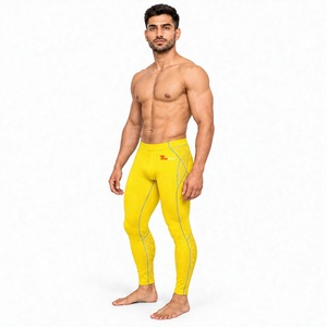 Leggings de compression athlétiques pour hommes en polyester et élasthanne 230 GSM pour l'entraînement, la course et la gym – Marque privée OEM - Product Image 1